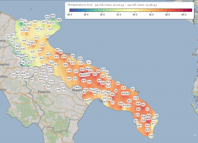 puglia caldo