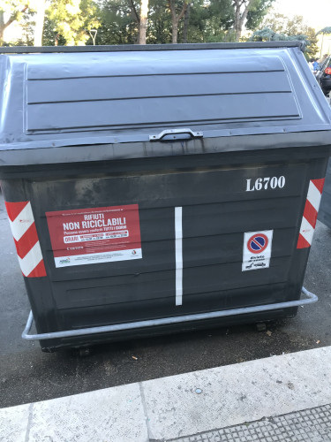 Rifiuti a Bari cassonetto amiu