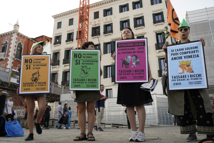 Extinction Rebellion protesta Venezia